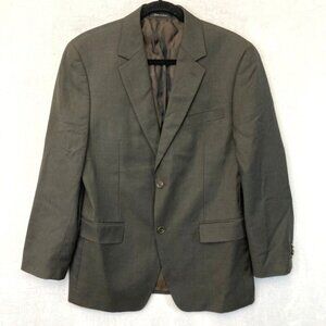 Michael Kors 100% Wool Blazer Suit Jacket Mens Size 38S Brown Double Vented Coat